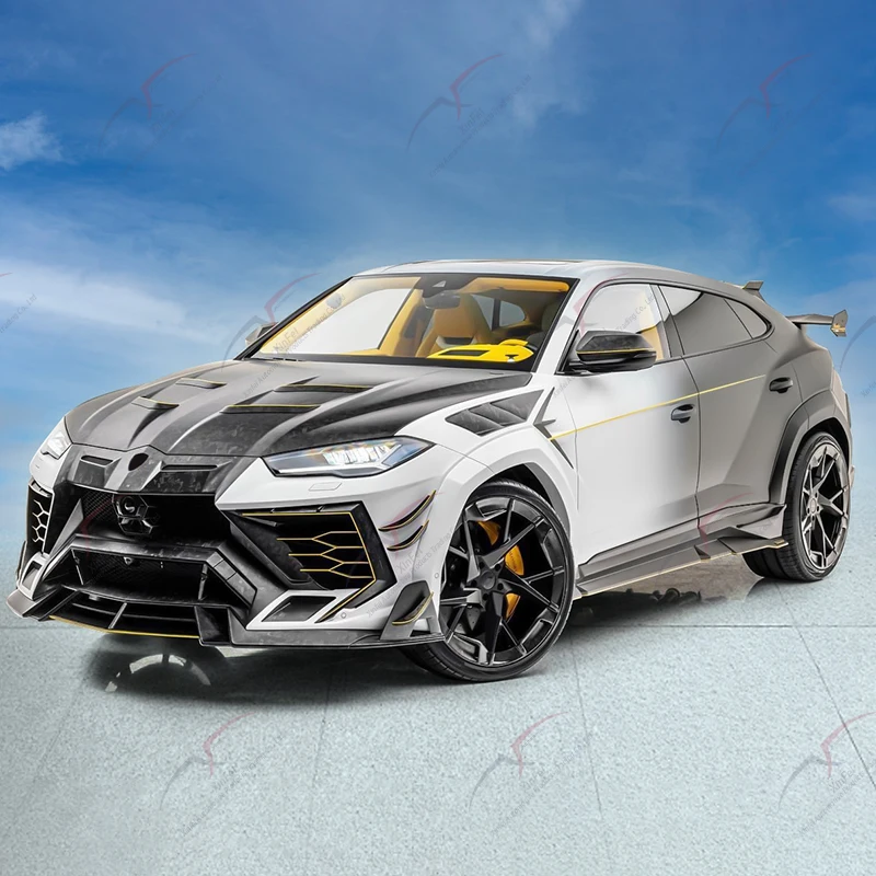 Suitable for Lamborghini URUS to MSY third-generation wide body front and rear bumper assemblies, rear wing carbon fiber