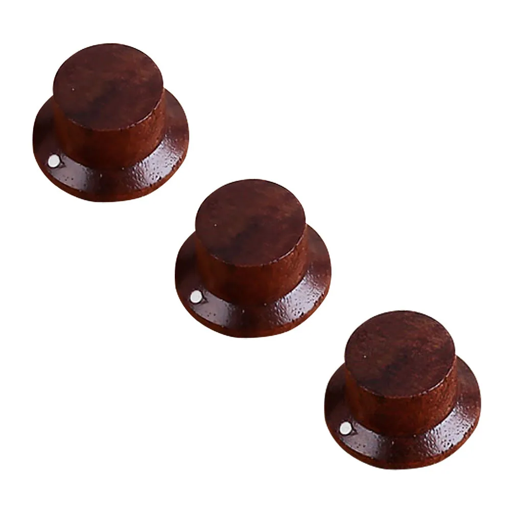 

3 pcs Rose Wood Guitar Knobs For Electric Acoustic Guitar Tone Control Wooden Instrument Accessories Amplifier Speaker Knob