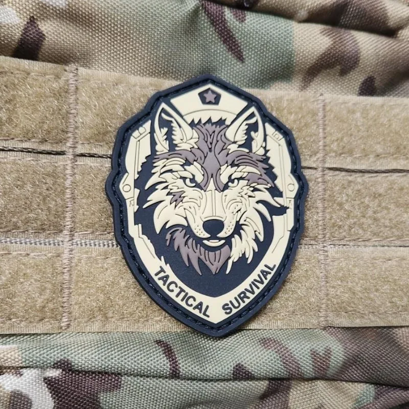 Wolf Huilen Strijk Embleem Patch