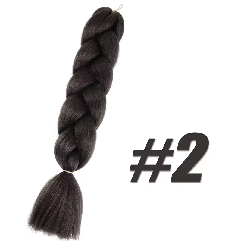 Synthetic Kanekalon Crochet Hair Braiding Hair Pre Stretched Curly Jumbo Braids Extensions Hair Accessories For Girls Braids - Image 12
