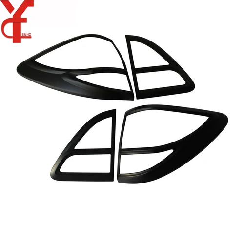 Imagen 2 del producto Ycsunz-cubierta de luces traseras ABS para Mazda BT-50, accesorio de color negro mate para modelos 2012, 2013, 2014, 2015, 2016, 2017, 2018, 2019 y 2020