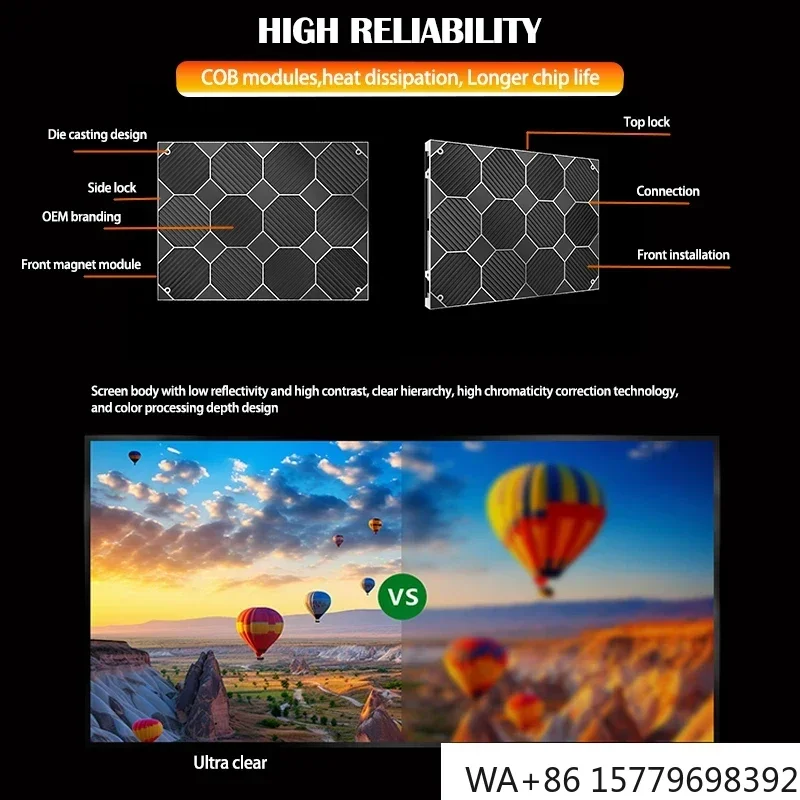 Indoor P1.25/P1.538/P1.86/P2 Small Pitch LED Screen Ultra HD for Stage Rental & Advertising