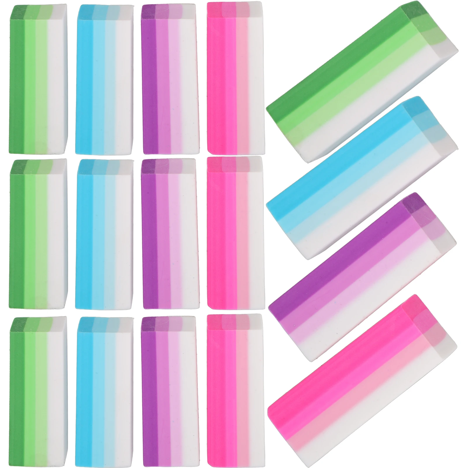 

16pcs Art Erasers Set Drawing Sketching For Students School Supplies Portable Rectangular Eraser Pencil Correction Kneaded