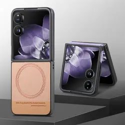 For Xiaomi Mix Flip 5G Folding Magnet Case Luxury Leather Wireless Charging Back Shell Mi Phone Mix Flip Cases MixFlip Funda