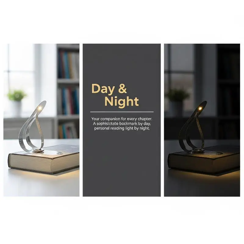 Ultra Thin LED Bookmark Reading Light Compact Portable for School Students Night Reading Study Travel