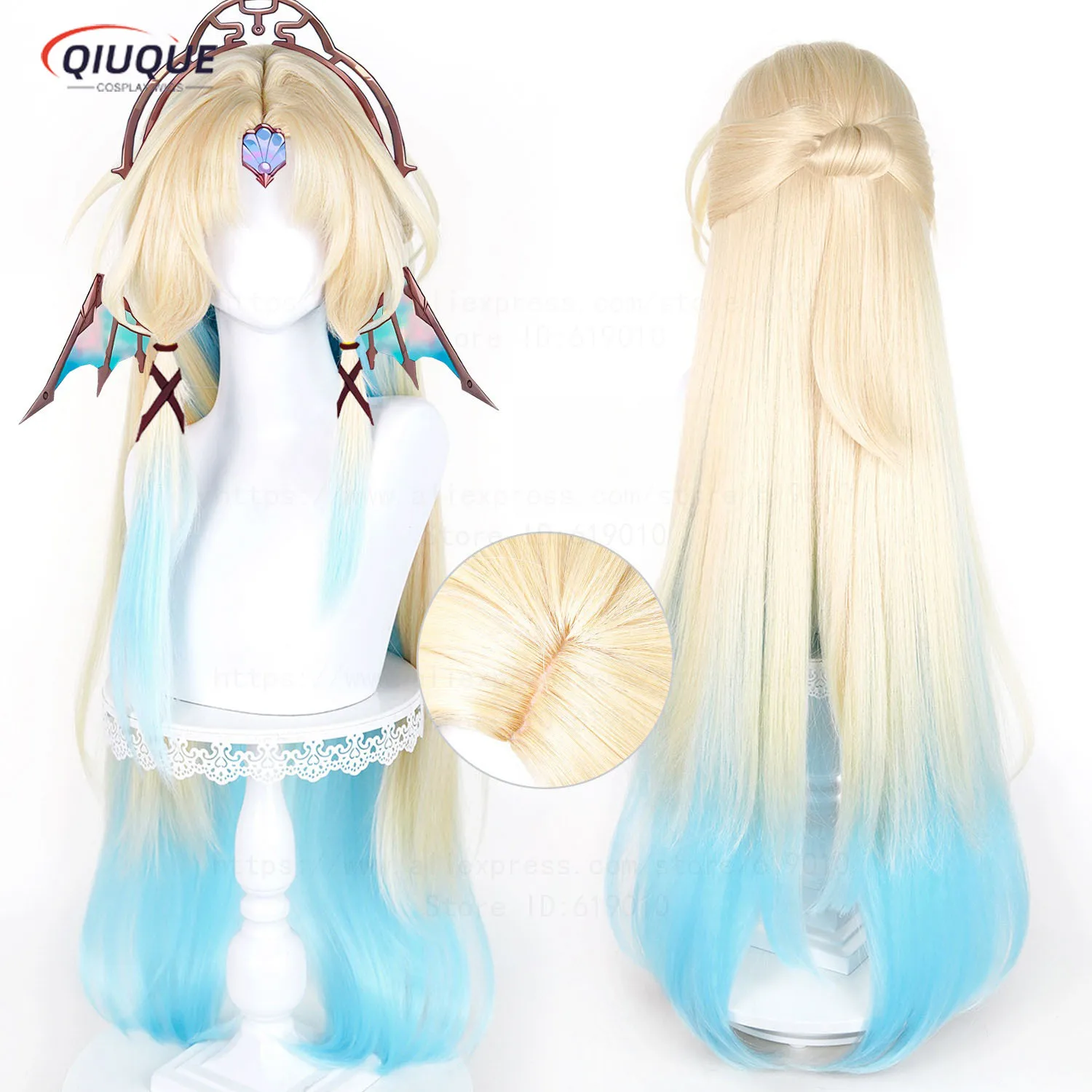 

Перуанский парик для косплея Pearl из Honkai Star Rail, термостойкий, из синтетических волос + шапочка для парика