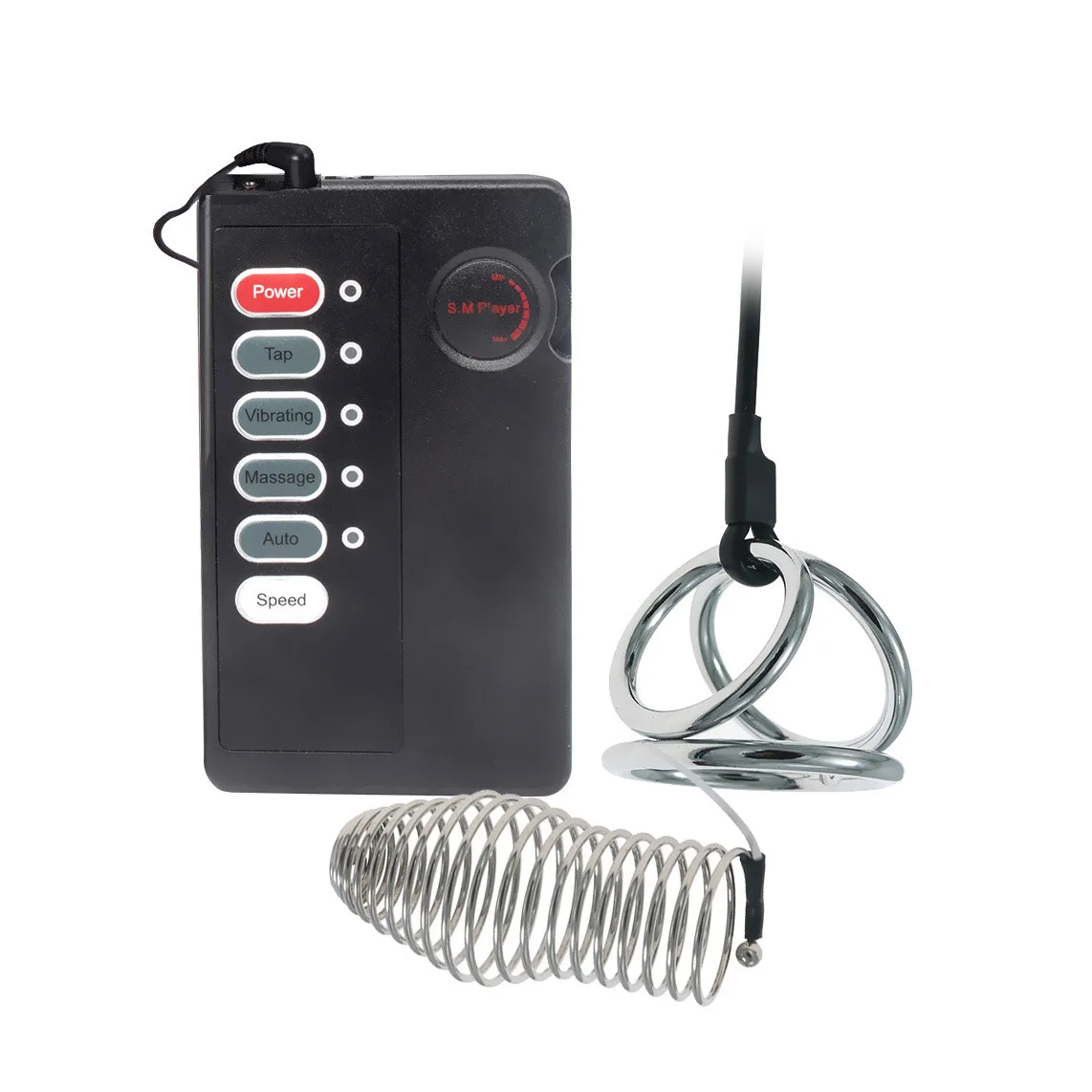 Pulse Massage Electric Shock Massager Electro Sex Penis Stimulator Cock Ring Exotic Accessories Electro Shock Sex Toy For Men