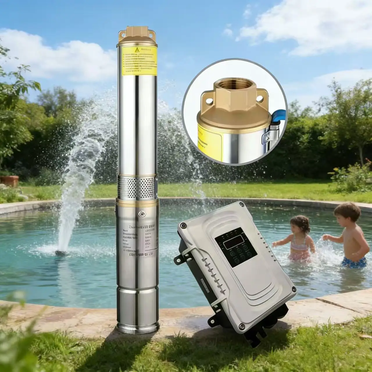 

Лидер продаж, солнечный винтовой водяной насос с головкой макс. 80 м, 24 В постоянного тока, солнечная водяная машина, пруд, солнечные насосы для сельского хозяйства