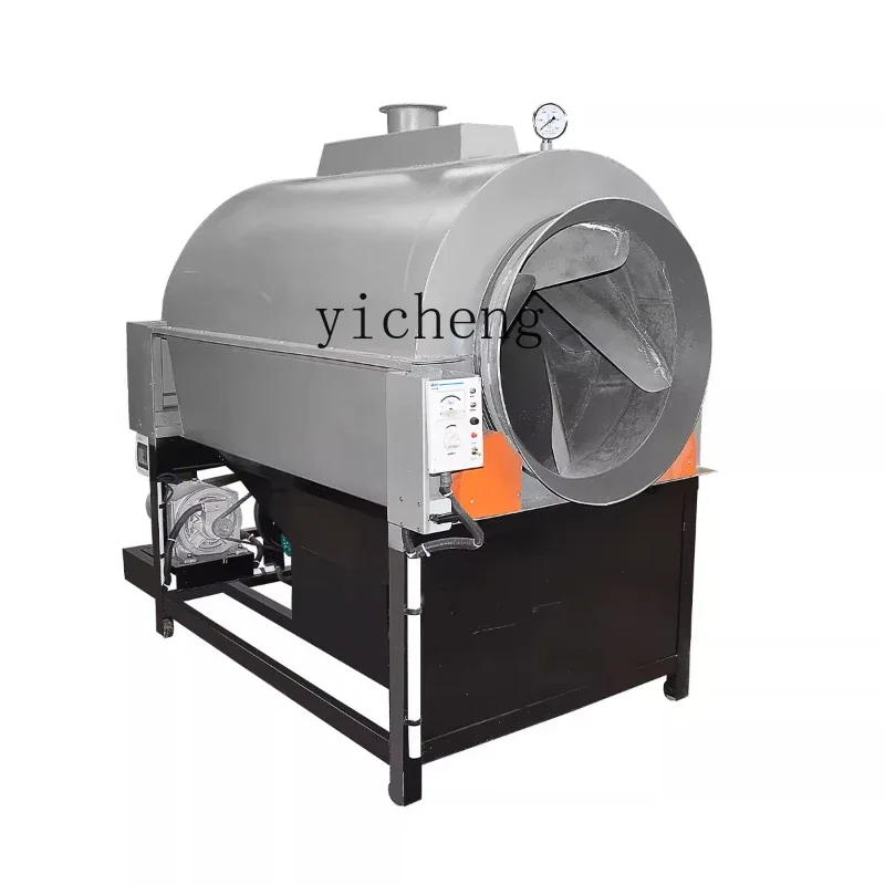 TQH tea frying machine multi-functional drum automatic tea dryer killing machine tea frying machine
