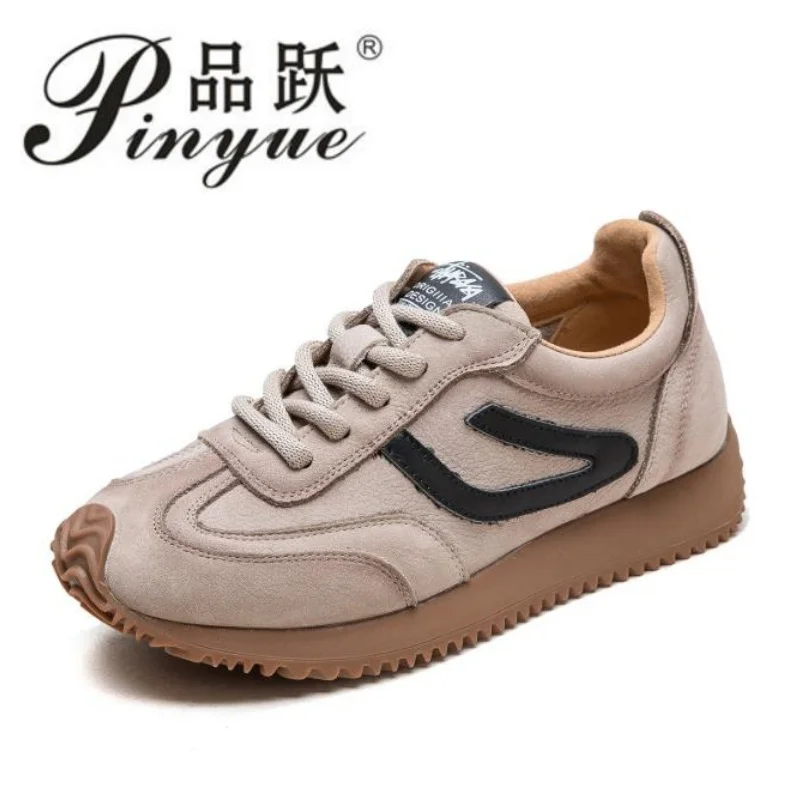 women-genuine-leather-sneakers-spring-new-casual-sports-shoes-round-toe-lacd-up-versatile-women's-flat-shoes-35-40