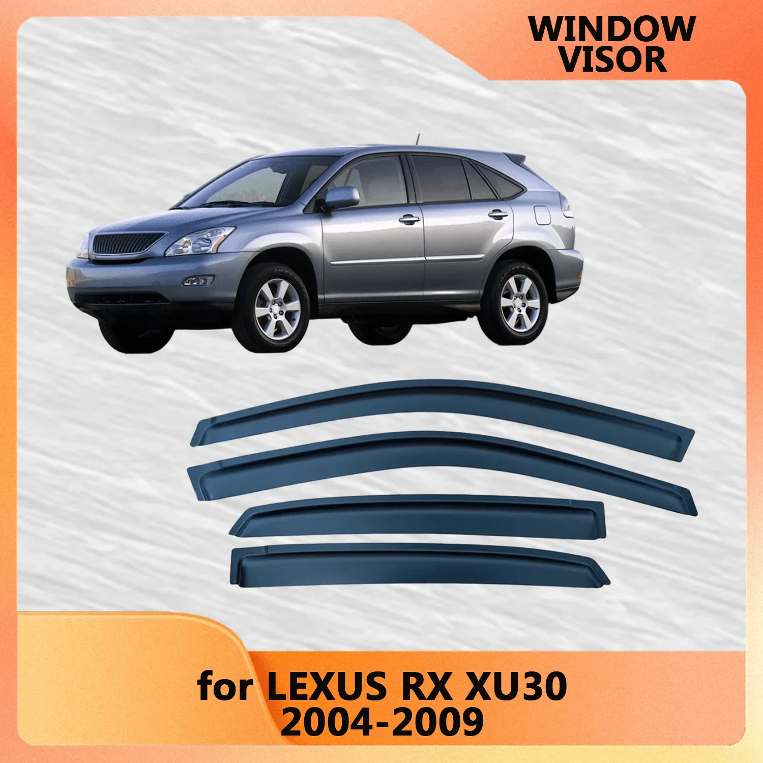 حاجب النافذة لكزس RX XU30 2004 2005 2006 2007 2008 2009 منحرف الرياح واقي المطر حاجب الباب ظلال تنفيس