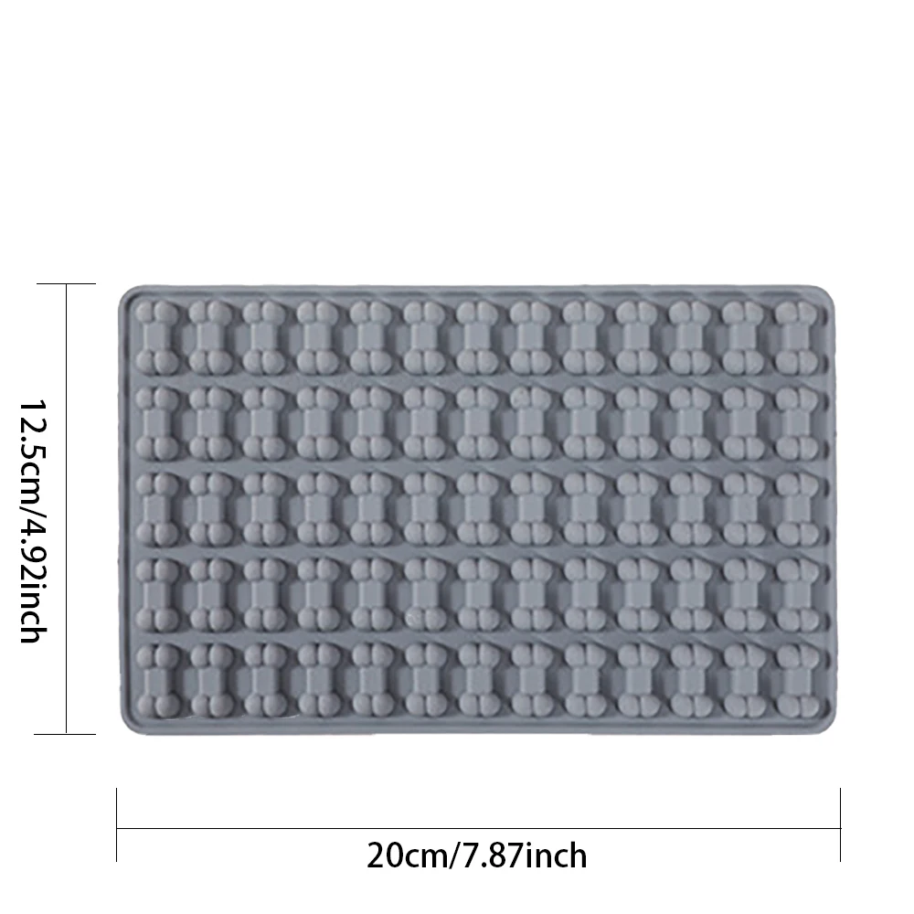 1pcs Mini Bone Biscuit Mold Pink Gray Purple Chocolate Candy Bone Mold Family Home Party Funny Pet Snacks Soft Silicone Mold - view 2