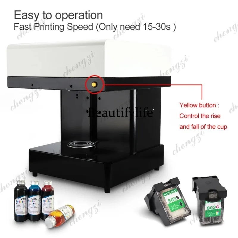 A69 Wifi Version Coffee Art Printer Wholesale DIY Food Printer Latte Cake Cappuccino Printer For Biscuits chocolate Printing Mac view 3