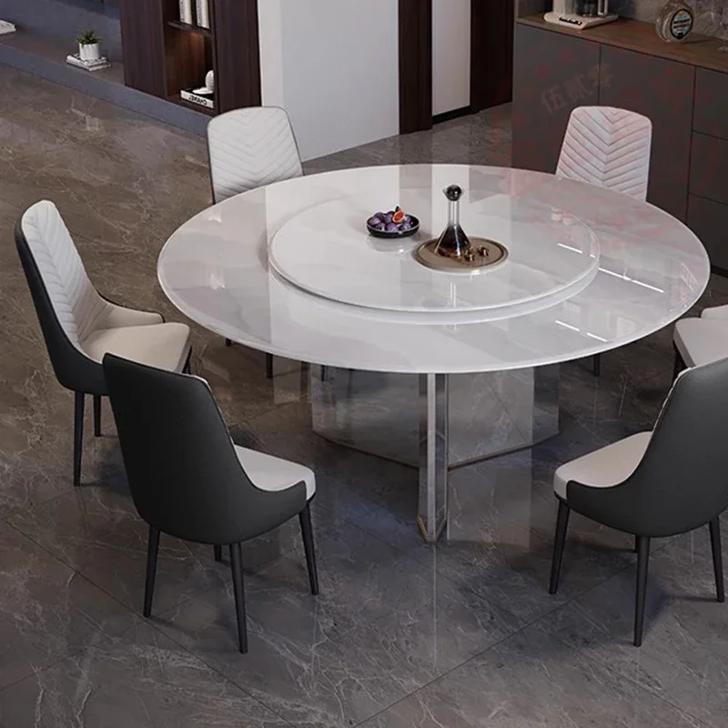 Rotate Clean Dining Table Cheap Balcony Living Room Luxury Nordic Modern Dining Table Designer Mesas De Jantar Trendy Furniture