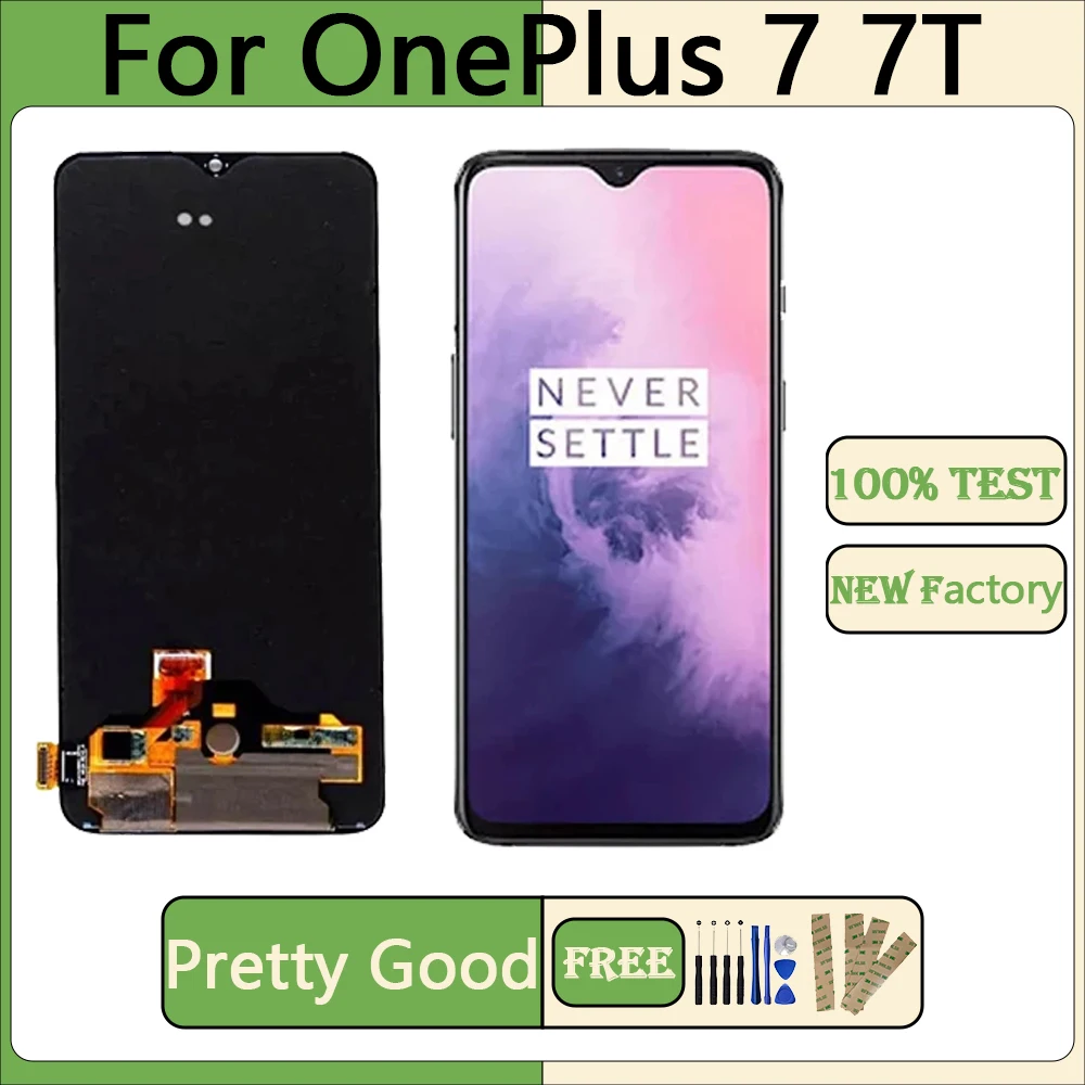 AAA+OEM Screen For Oneplus 7 7T LCD Display Touch Screen Sensor Digitizer Assembly LCD Screen For One Plus 7 7t 1+7 1+7t screen