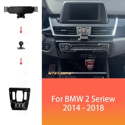 Car Phone Holder GPS Navigation For BMW 2 Series F45 F23 2014-2018 Adjustable Rotating Phone Holder Base Interior Accessories