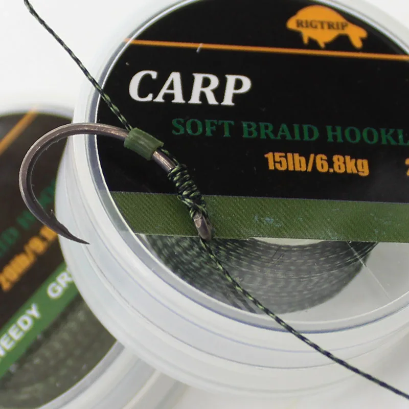 Hooklink trenzado Carpa 25LB – Bajo de línea de 20 metros - imagen 2