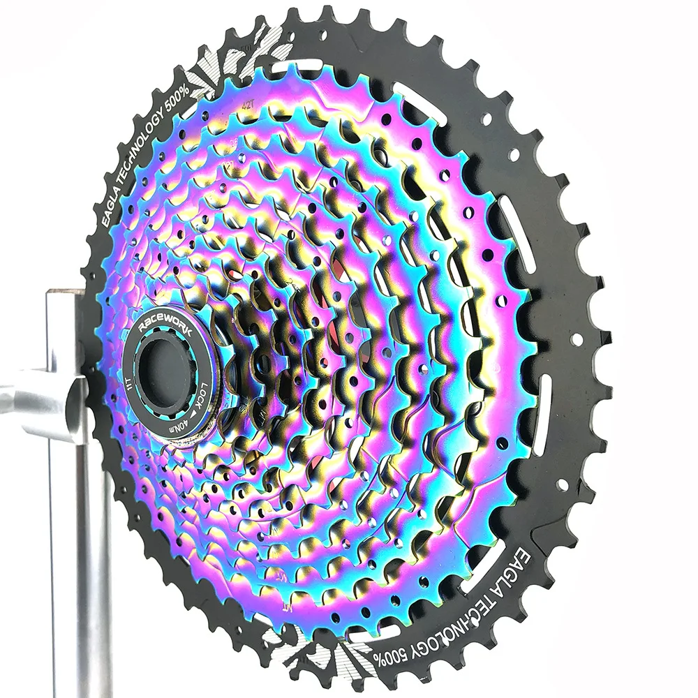 كاسيت دولاب الموازنة خفيفة الكربون الصلب 11 سرعة ضرس 11-50T قوس قزح نسبة واسعة الدراجة الجبلية لشيمانو HG