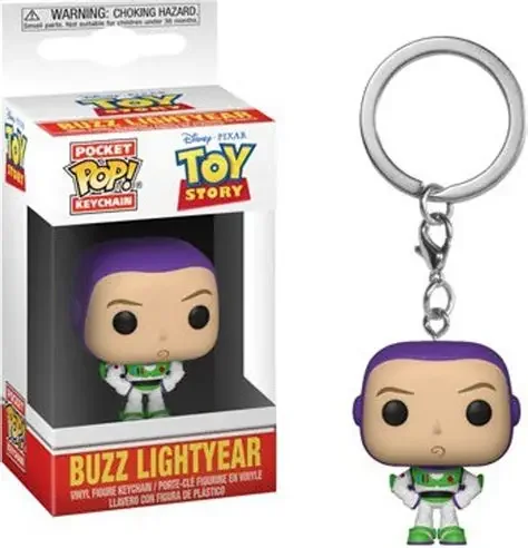 Funko POP Toy Story 4 Forky Slinky Dog Woody Buzz Lightyear Alien Keychain Action Figure Collection Model Toys for Children Gift view 4