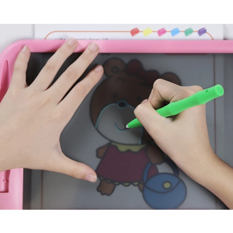 Tablero de escritura LCD, tablero de dibujo con pantalla a Color para niños de 10 pulgadas, tablero de Graffiti borrable con función de bloqueo