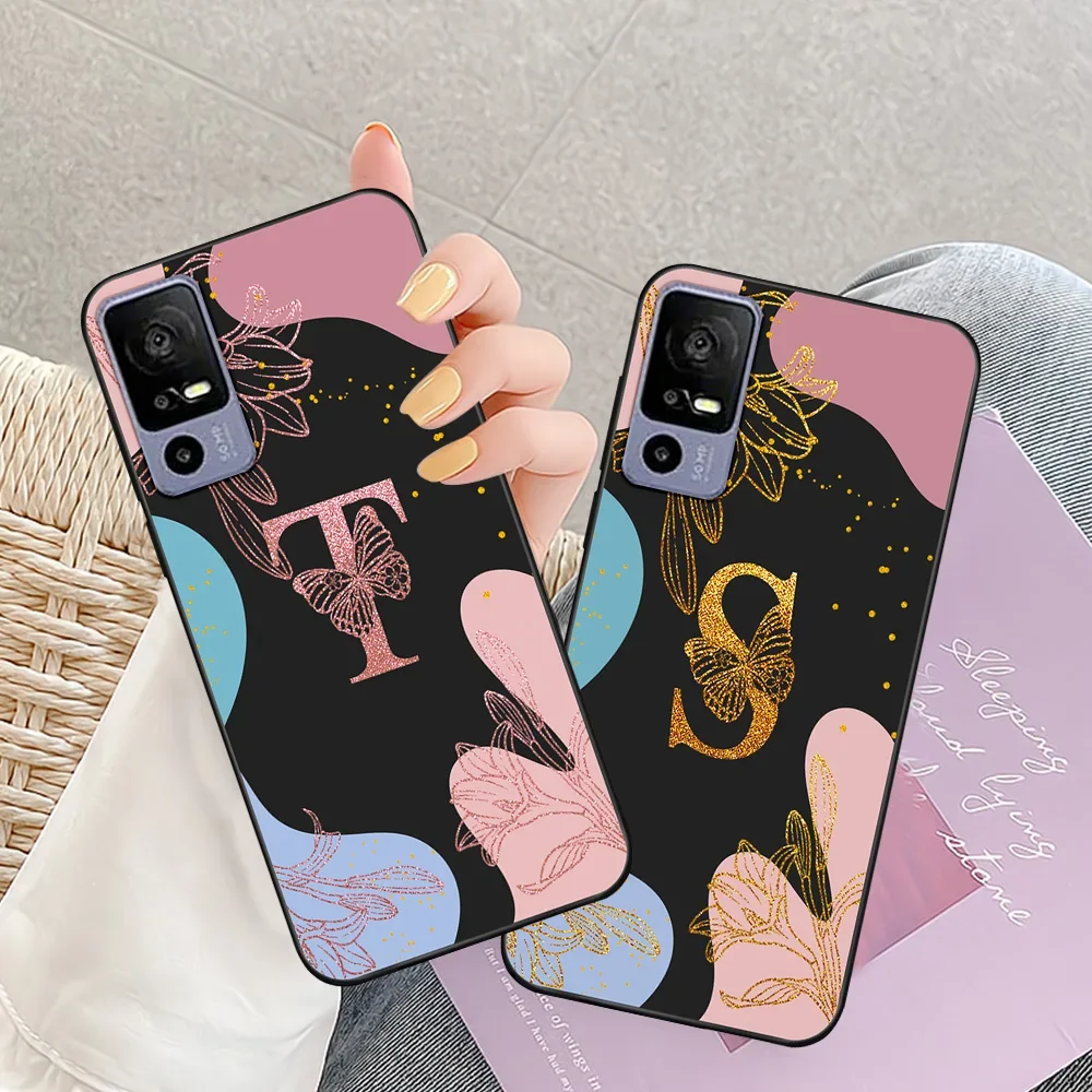 For TCL 40 SE Case For TCL 40 SE Soft Silicone Fashion Protective Cover For TCL 40 SE 40se Fundas Bumper Coque