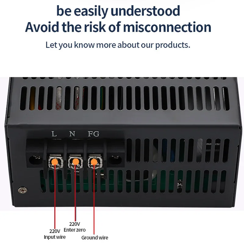 2000W Adjustable Switching Power Supply 0-15V 24V 36V 48V 60V 80V 110V 220V 300V 400V AC/DC 110/220/380VAC Digital Display SMPS