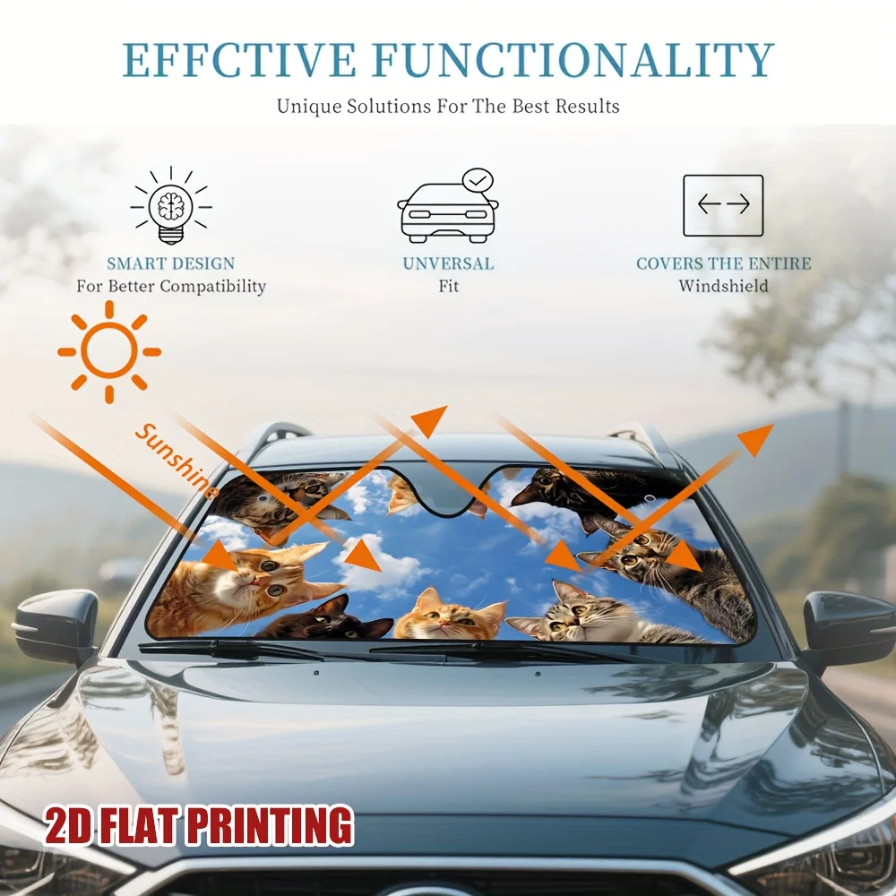 1pc Suspicious Owl Sun Visor for Cars Greatly Reduces Sun Glare Ideal for Daily Commutes and Long-distance Trips