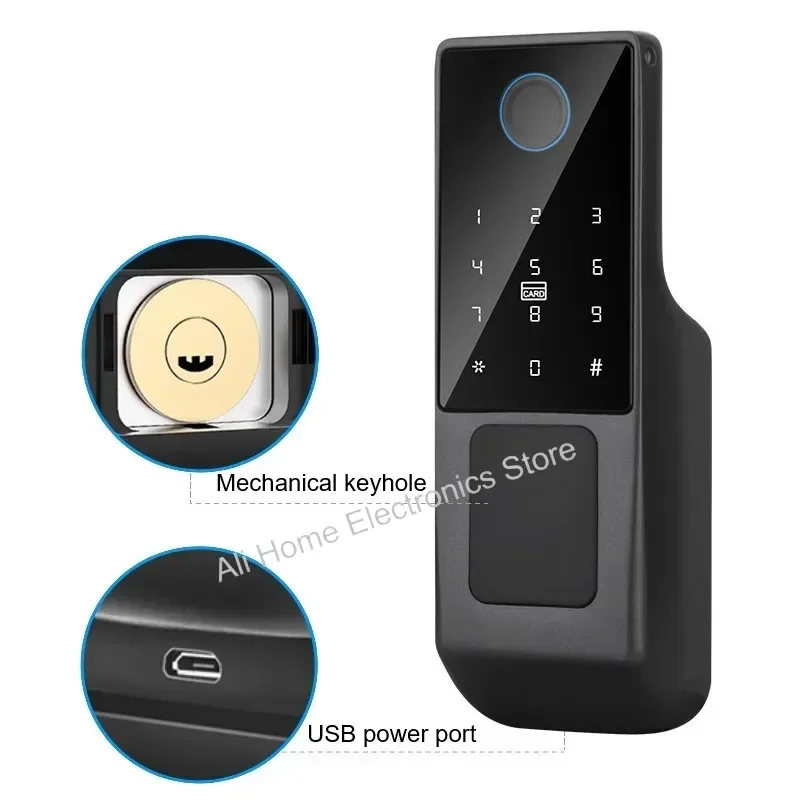 Tuya WIFI Biometrische Fingerprint Lock Outdoor IP68 Wasserdichte Elektronische Smart Türschloss TTlock Bullhead Lock App Fern Entsperren