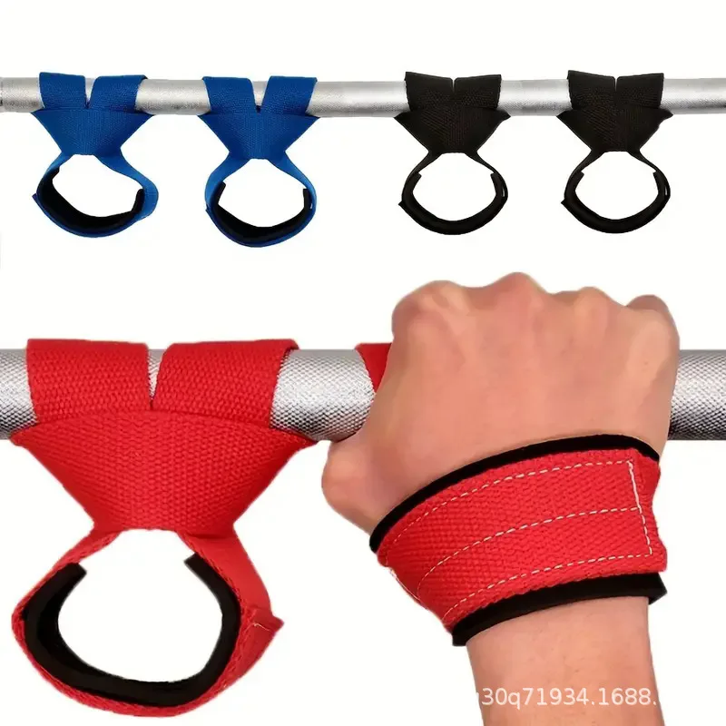 Power Grip Powerlifting Gym correas de muñeca entrenamiento cruzado figura 8 correas de levantamiento de pesas