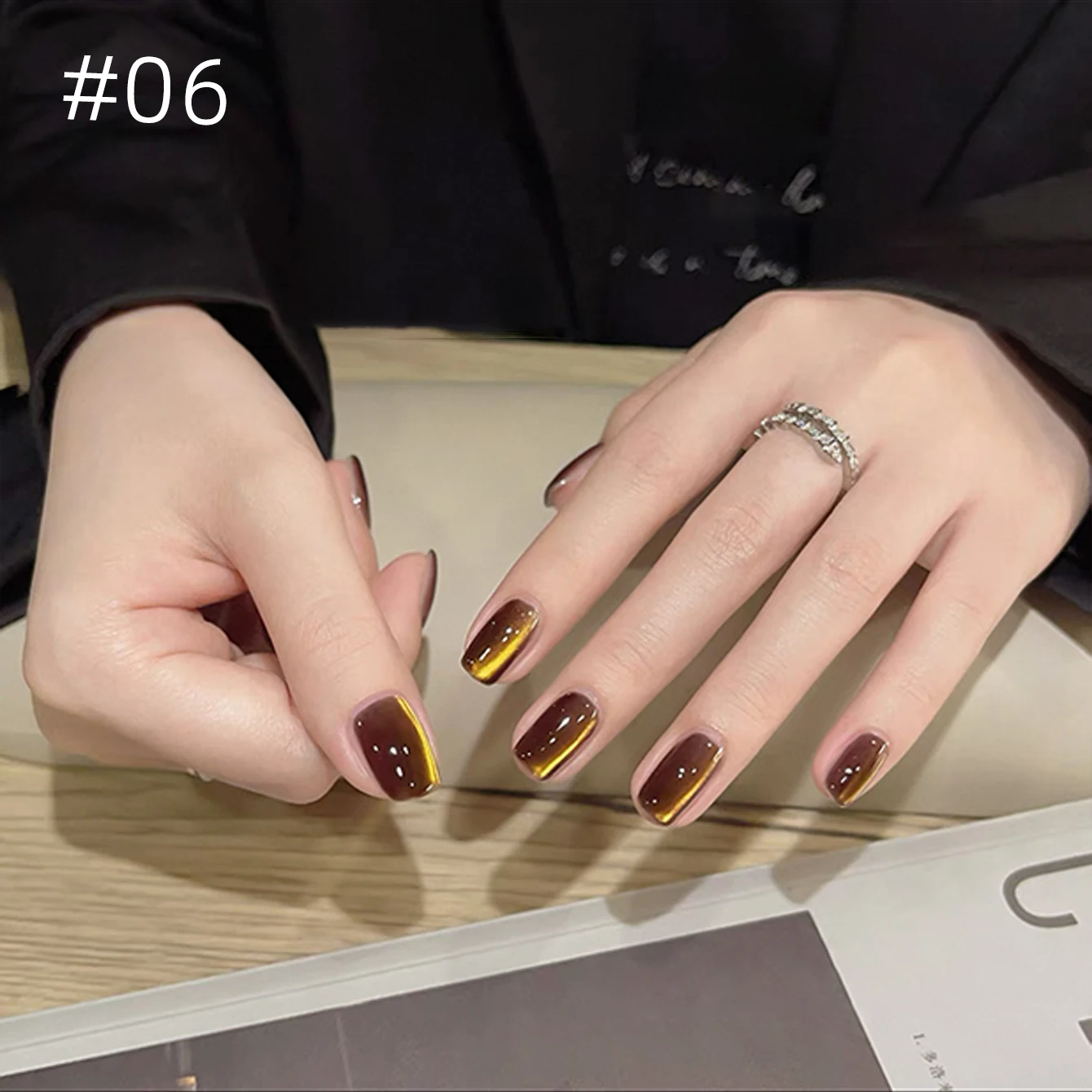 MIANEL 10ML 秋ネイル デザートスモークシリーズ キャッツアイジェルネイルポリッシュ 2025年新作 ブラウンベース ブルーグリーン フラッシングキャッツアイネイルポリッシュ