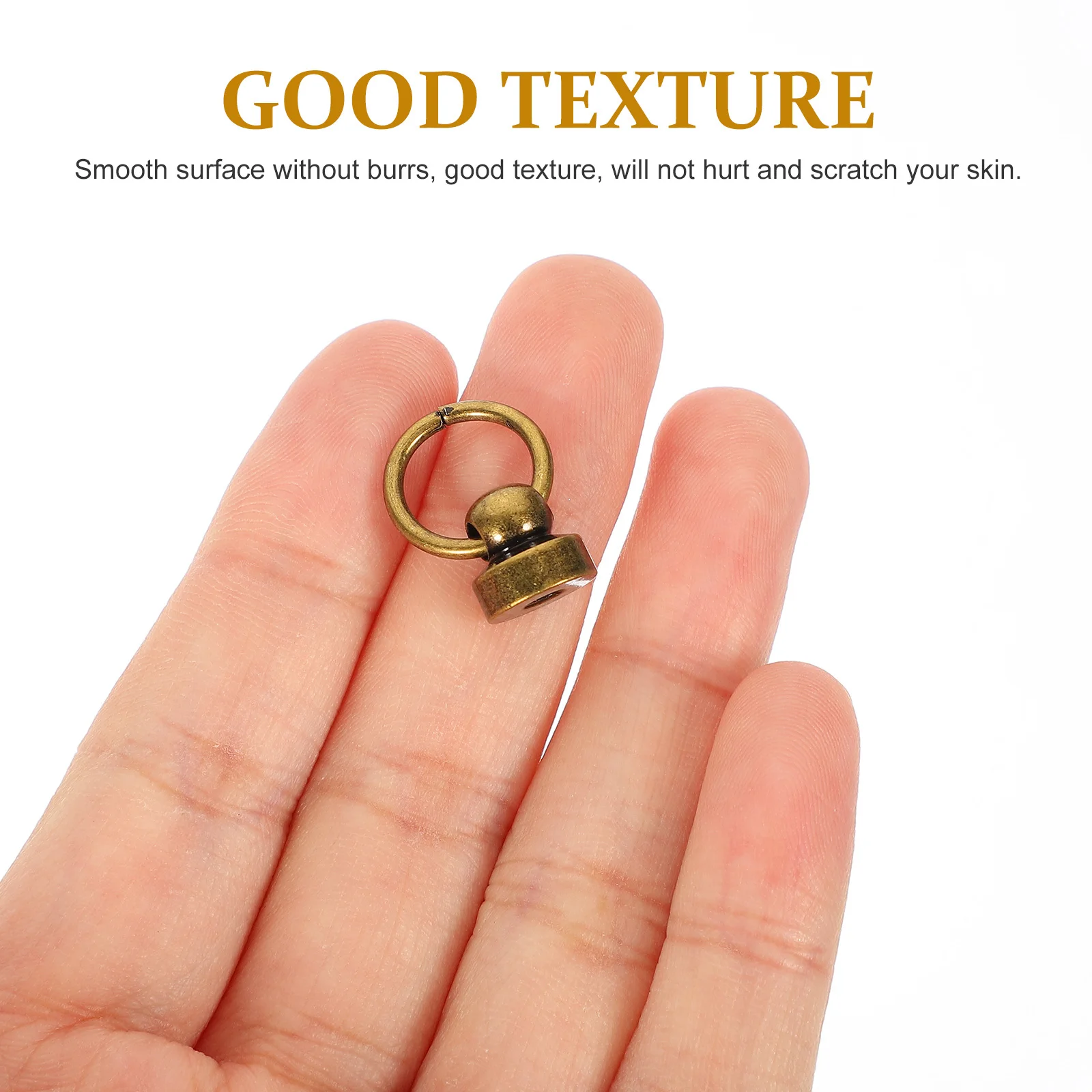 

20Sets Phone Case Ring Rivets Sturdy DIY Craft Bag Strap Screws DIY Purse Fasteners Durable Decorative Rivets