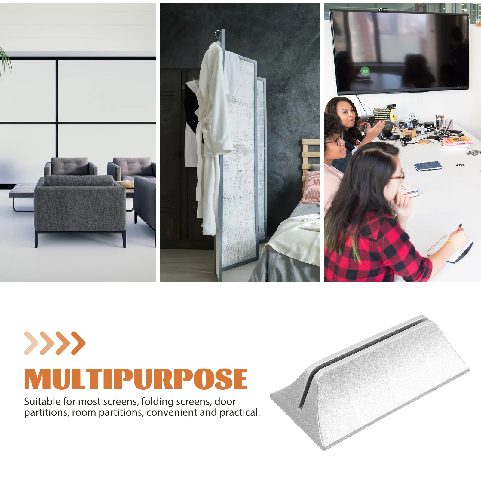 

4pcs Screen Divider Bases Thickened Plastic Bracket Wear Resistant Feet Home Accessory Room Partition Stand Privacy Holder