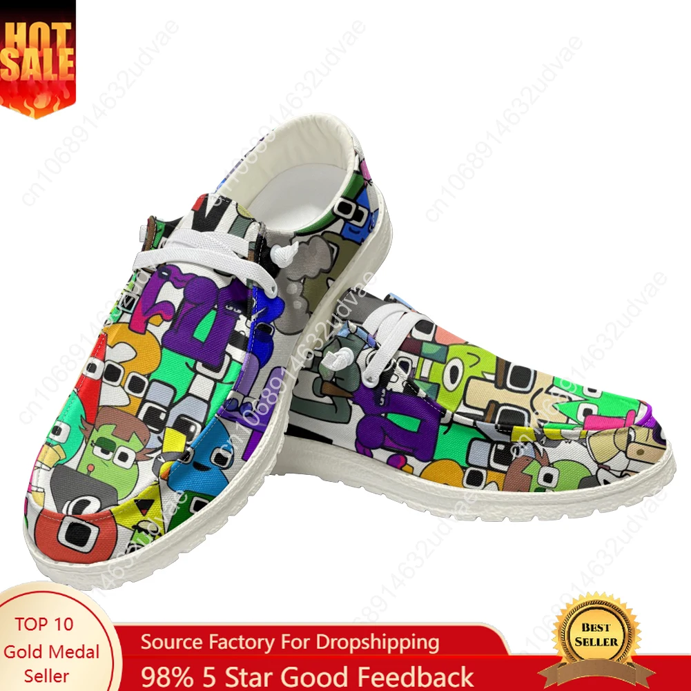 

Alphabet Lore Casual Shoes Men Woman Flat Shoe Breathable Indoor Outdoor Lightweight Footwear Couple Custom Made Shoe