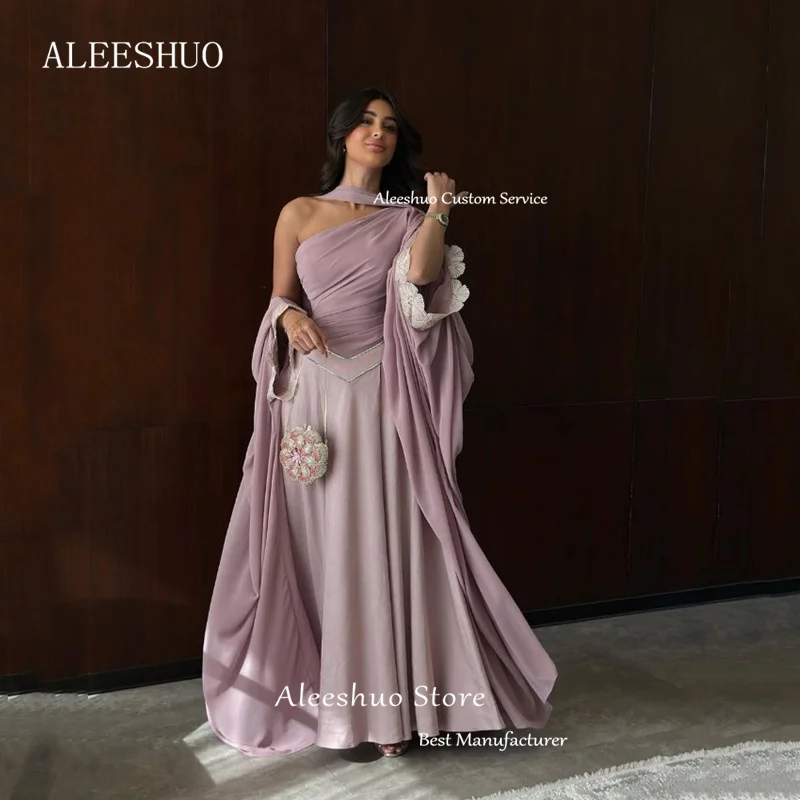 Abiti da ballo lunghi a sirena semplice Abiti da sera sexy con applicazioni pieghettate senza maniche monospalla Abiti sexy senza schienale personalizzati