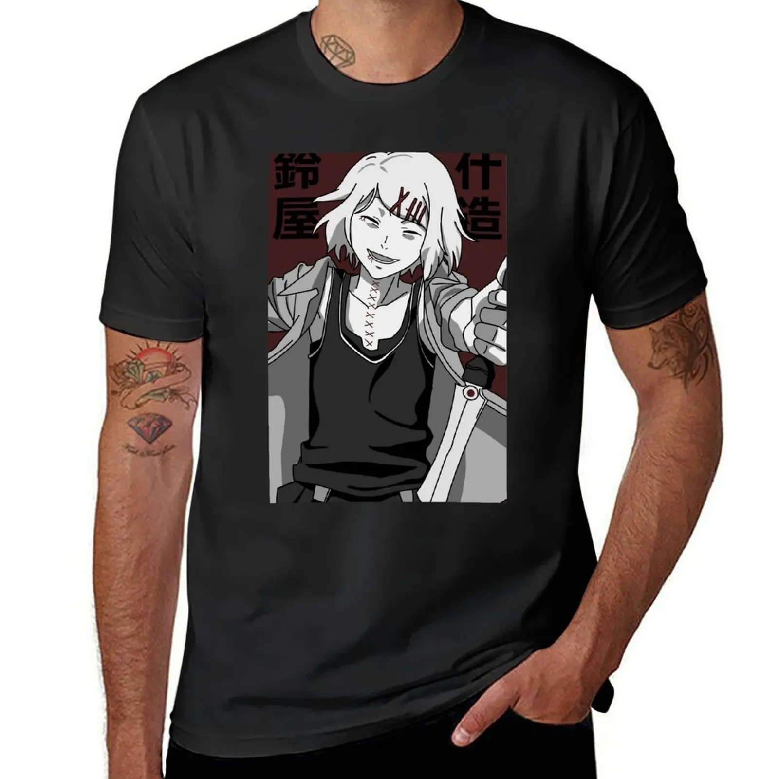 Juuzou Suzuya T-Shirt kawaii clothes Short sleeve tee men graphic t shirts