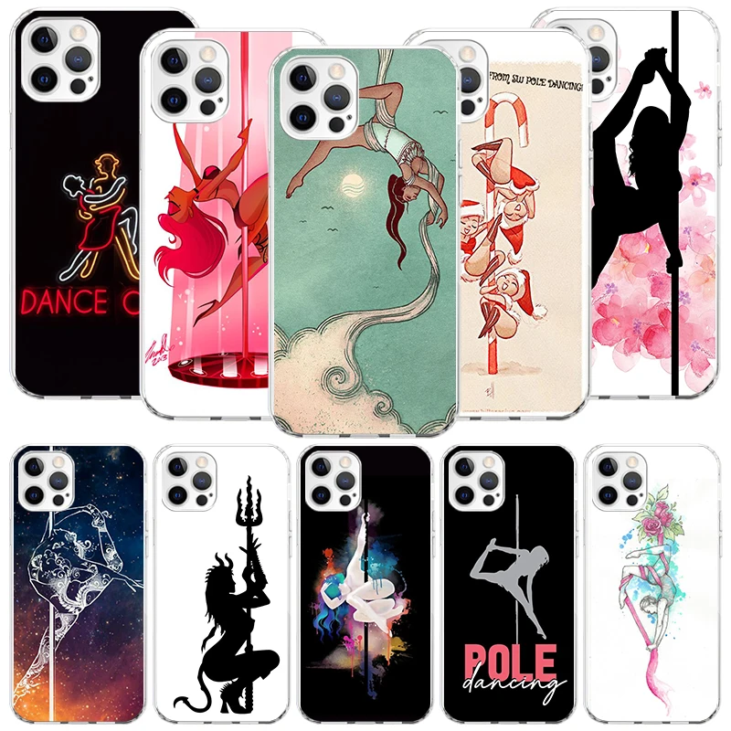 Pole Dancer Dancing Phone Case for Apple iPhone 16 15 14 13 12 11 Pro Max XS X 7 + 8 Plus SE Soft Print Shell Cover Coque