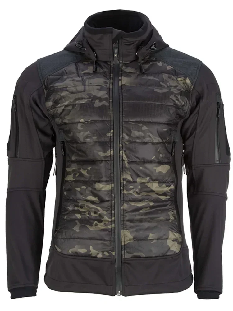 Outdoor Tactical Soft Shell Jacket Isg2.0 Upgraded Windproof And Waterproof Detachable Hood Hiking Hunting Coat