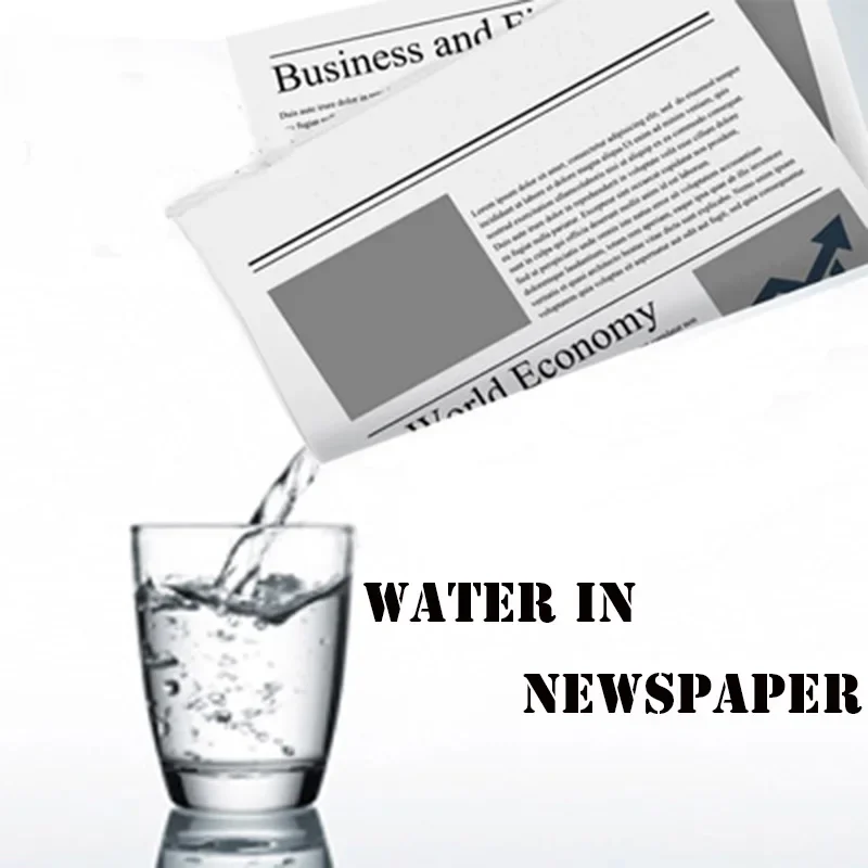 Drink Water In Newspaper Magic Tricks The Newspaper Hidden Water Magician Funny Magia Stage Illusions Gimmicks Mentalism Props