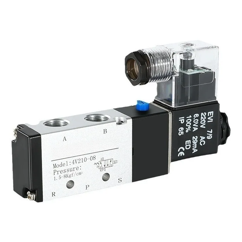 Solenoid Valve 4V210-08/310-10 Directional Valve 24V Pneumatic Control Valve 220V Two-position Five-way Electronic
