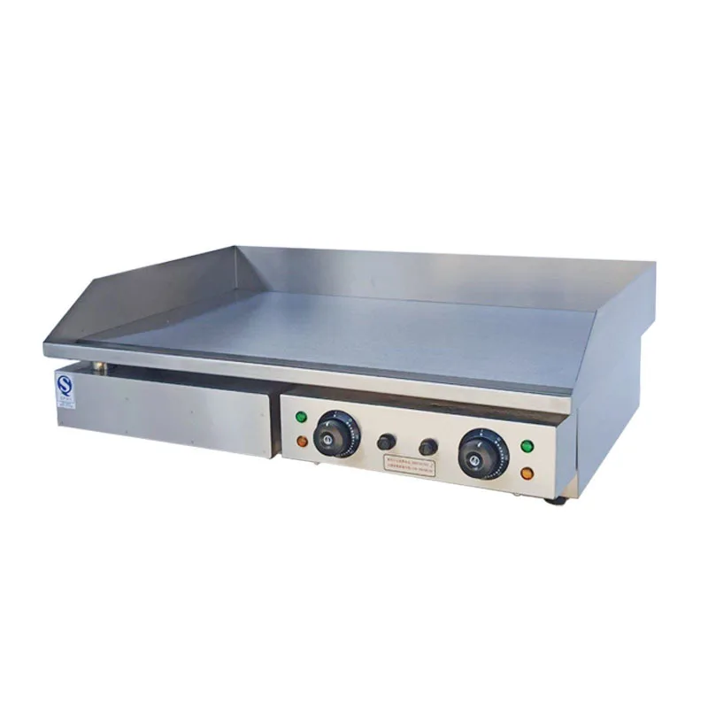 Gas-fired hand-grabbed cake machine electric frying oven commercial small-sized fried steak teppanyaki stall snack equipment