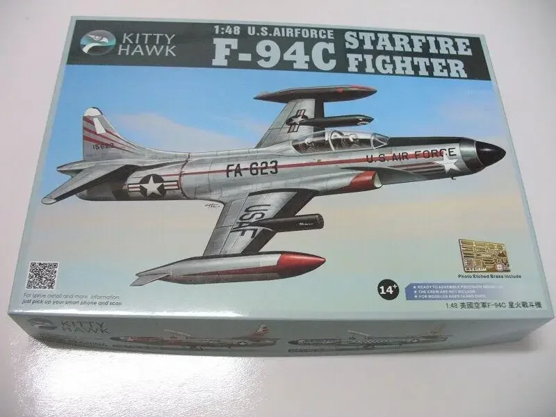 Kitty Hawk KH80101 1/48 F-94C Starfire Fighter Plastic Model Kit in Limited