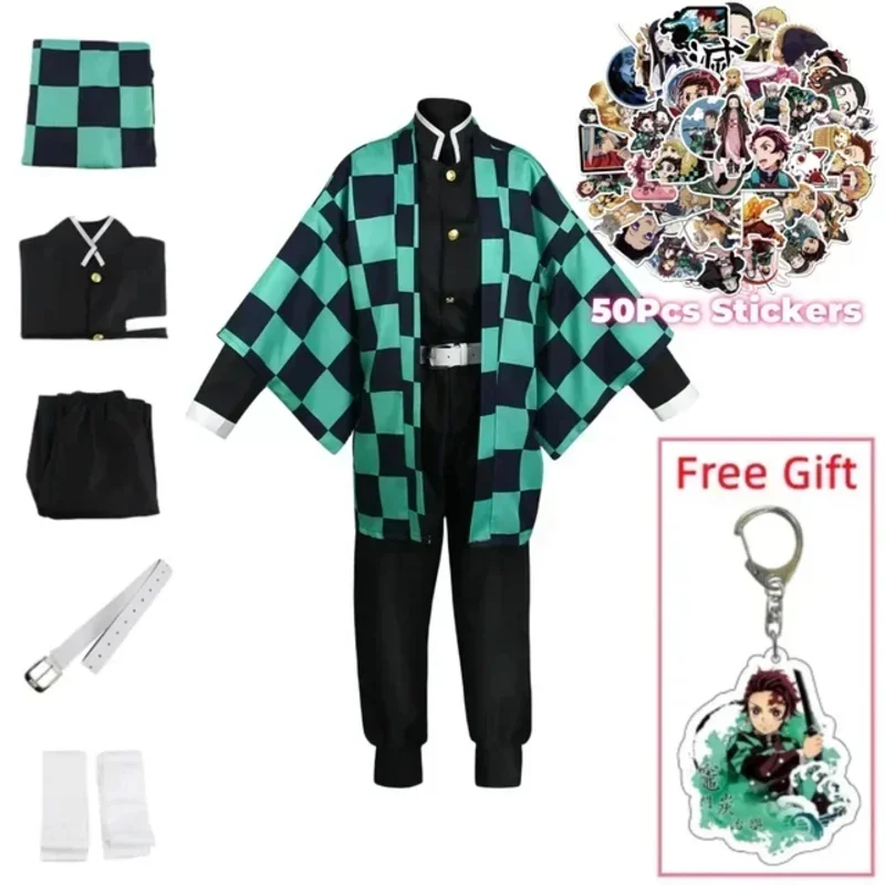 FC6 Anime Cosplay Costumes Halloween Cape Women Adult Men Kids Children Wig Uniform Clothing Nezuko Shinobu@FC8!