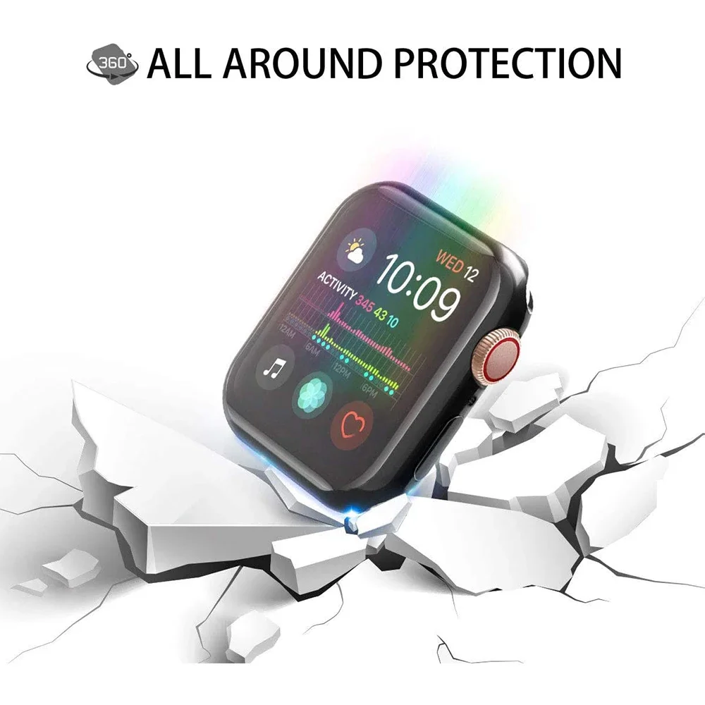 Displayschutzfolie für Apple Watch 46 mm 49 mm 41 mm 44 mm 40 mm 38 42 mm TPU-Stoßstangenabdeckung Zubehör iWatch-Serie Ultra 10 9 8 7 SE 6 – Detail 8