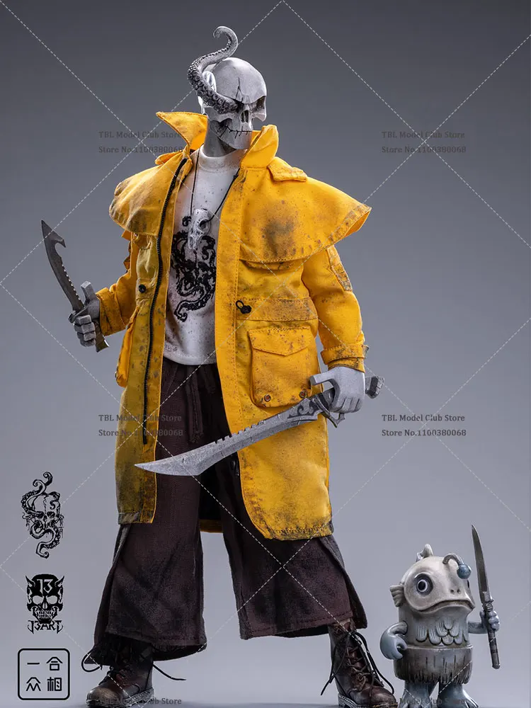 In Stock 1/6 Scale Male Soldier Garbage Puzzled Star Colorful Sea Hunting Yellow Clothes Full Set 12'' Action Figure Doll