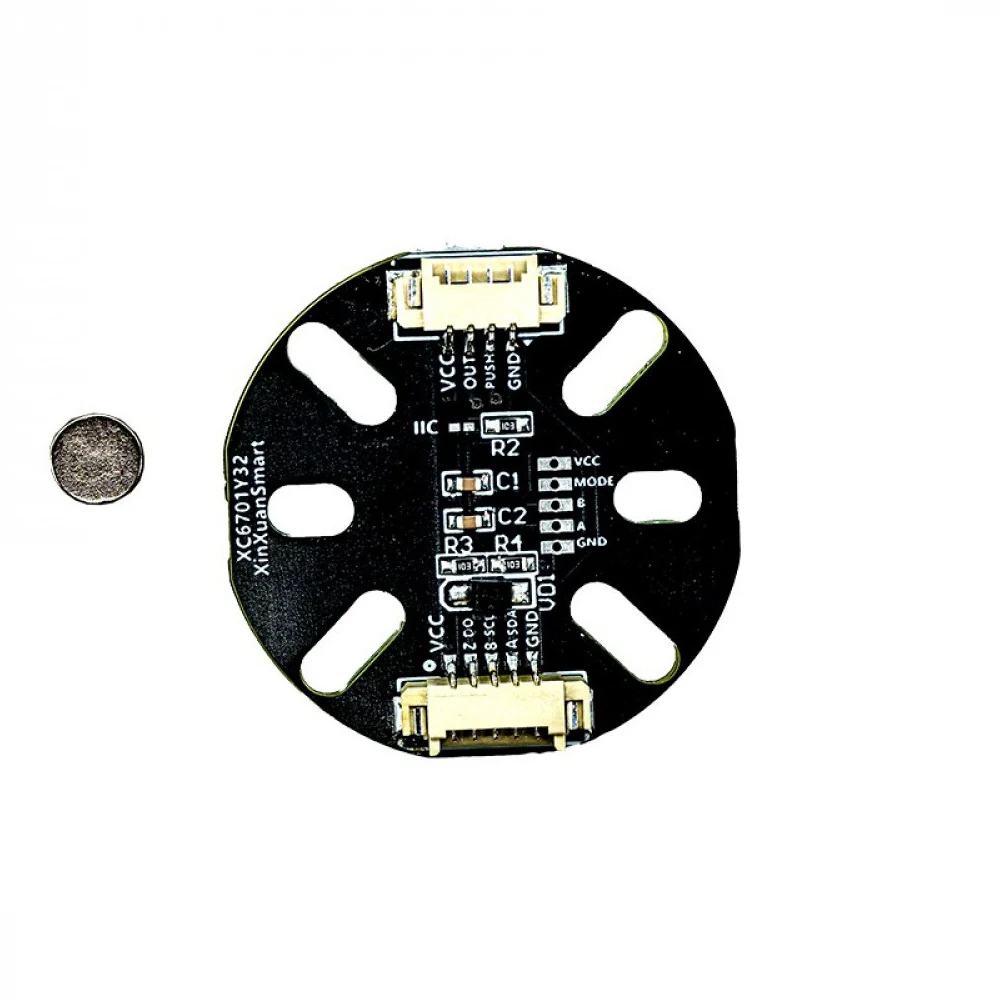 

1PCS 3.3-5V MT6701 Magnetic Encoder Module High-Precision 14-bit Brushless Motor Angle Measurement Sensor