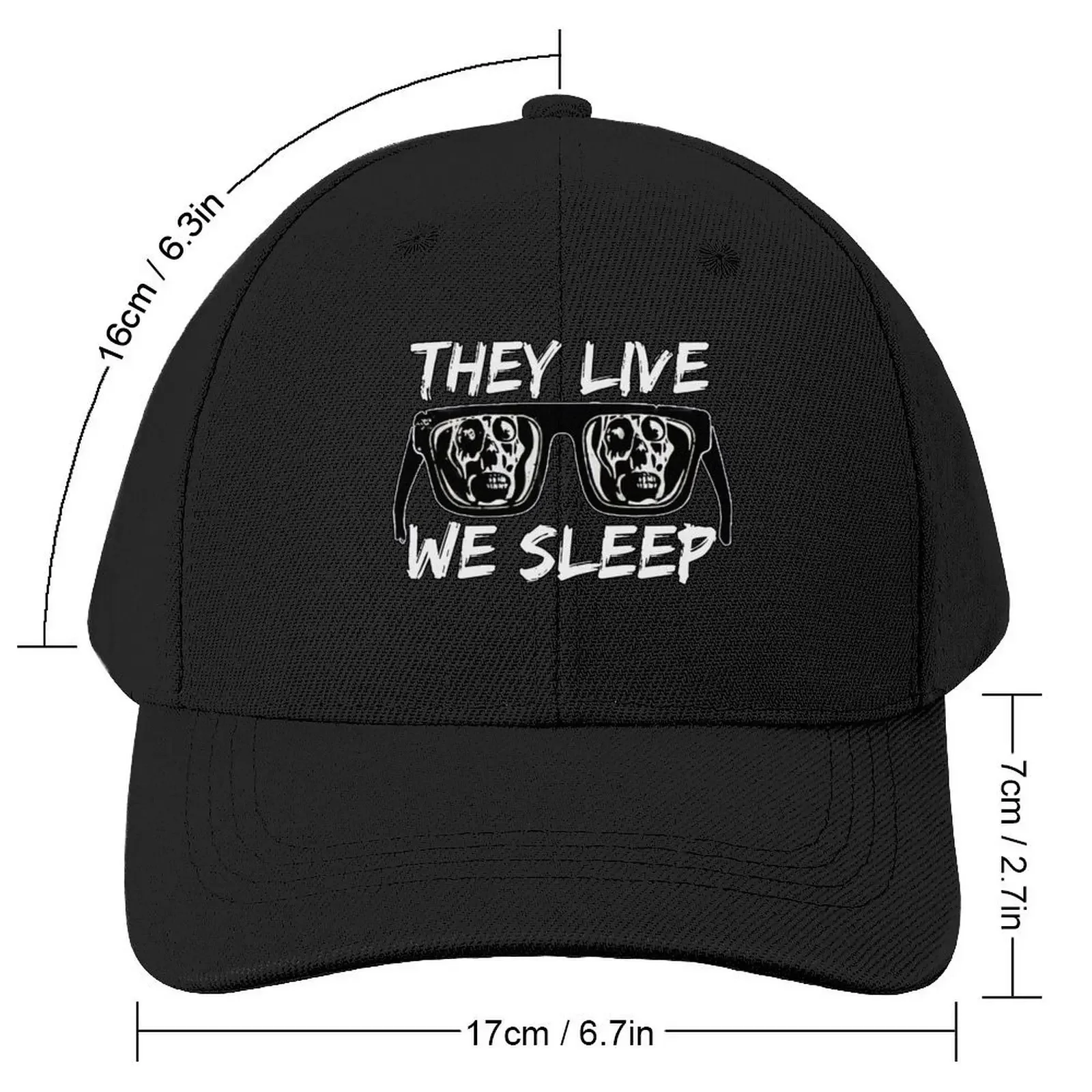 THEY LIVE WE SLEEP 2 Baseball Cap Hood hard hat Designer Hat Luxury Woman Men's