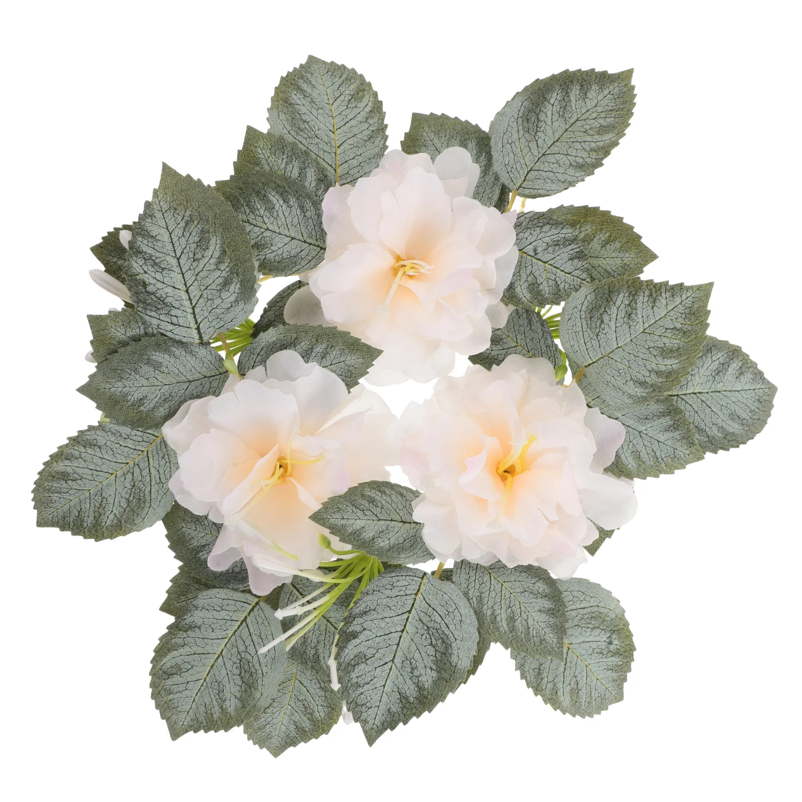 

Elegant 40cm Wedding Wreath Vintage Candlestick Holders Farmhouse Table Centerpiece Stable Structure Artistic Home Decor