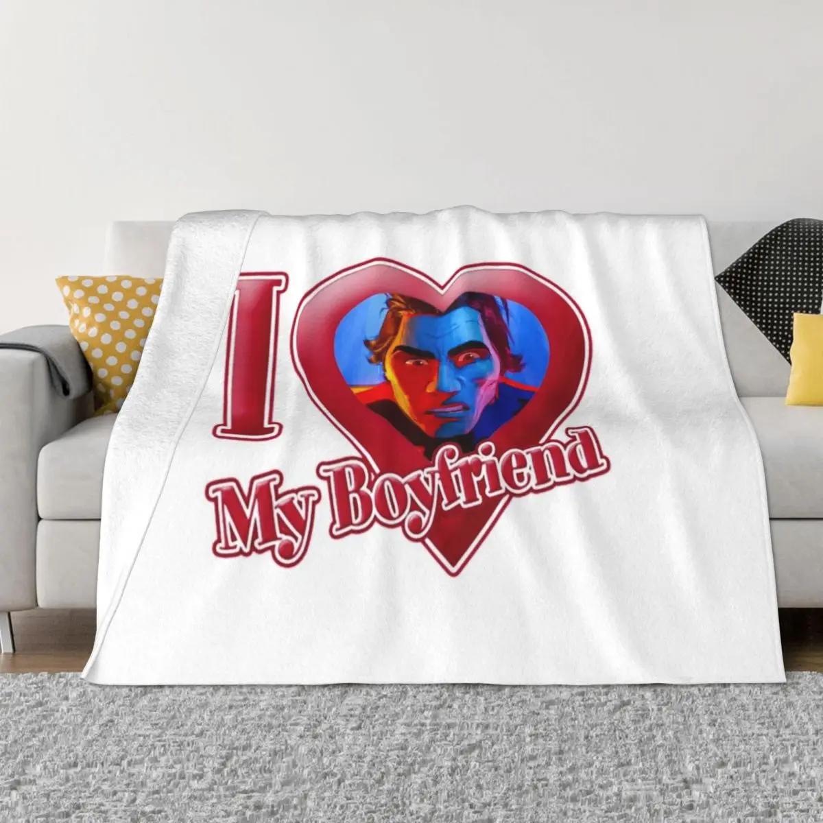 

Miguel Ohara - I love my boyfriend Throw Blanket Soft Bed Blankets sofa