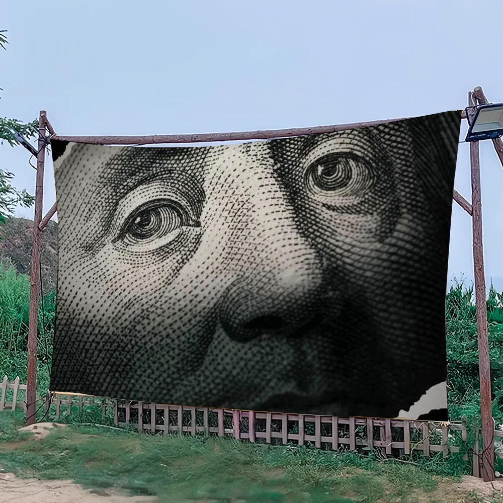 مضحك بنيامين فرانكلين الضريبة ديك العلم الديكور في الهواء الطلق نزهة حفلة الفن معلقة المنزل التخييم حفلة راية أعلى بوم الأكثر مبيعا #6