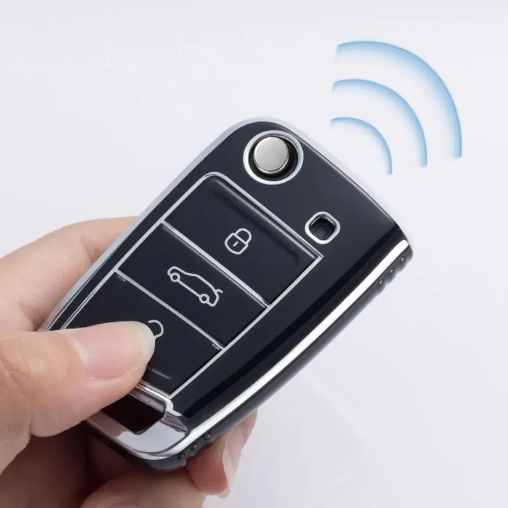 حافظة مفاتيح السيارة الناعمة من البولي يوريثان لسيارة VW Volkswagen/Polo/Tiguan/Passat B5 B6 B7/Golf 7 MK/Jetta حافظة مفاتيح غطاء مفتاح